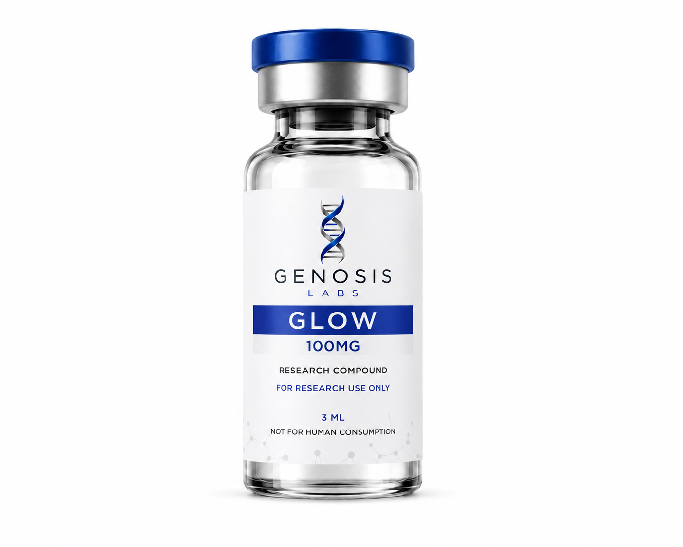 GLOW 100mg Vial research peptide by GENOSIS Labs