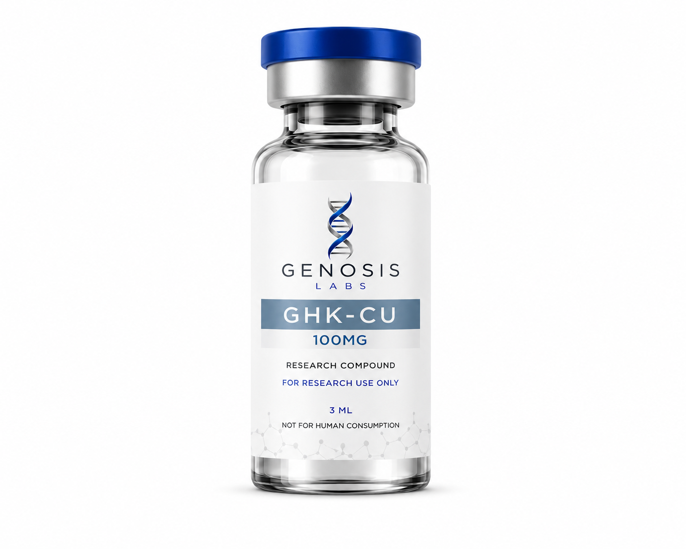 High-purity GHK-CU 100mg peptide for laboratory research