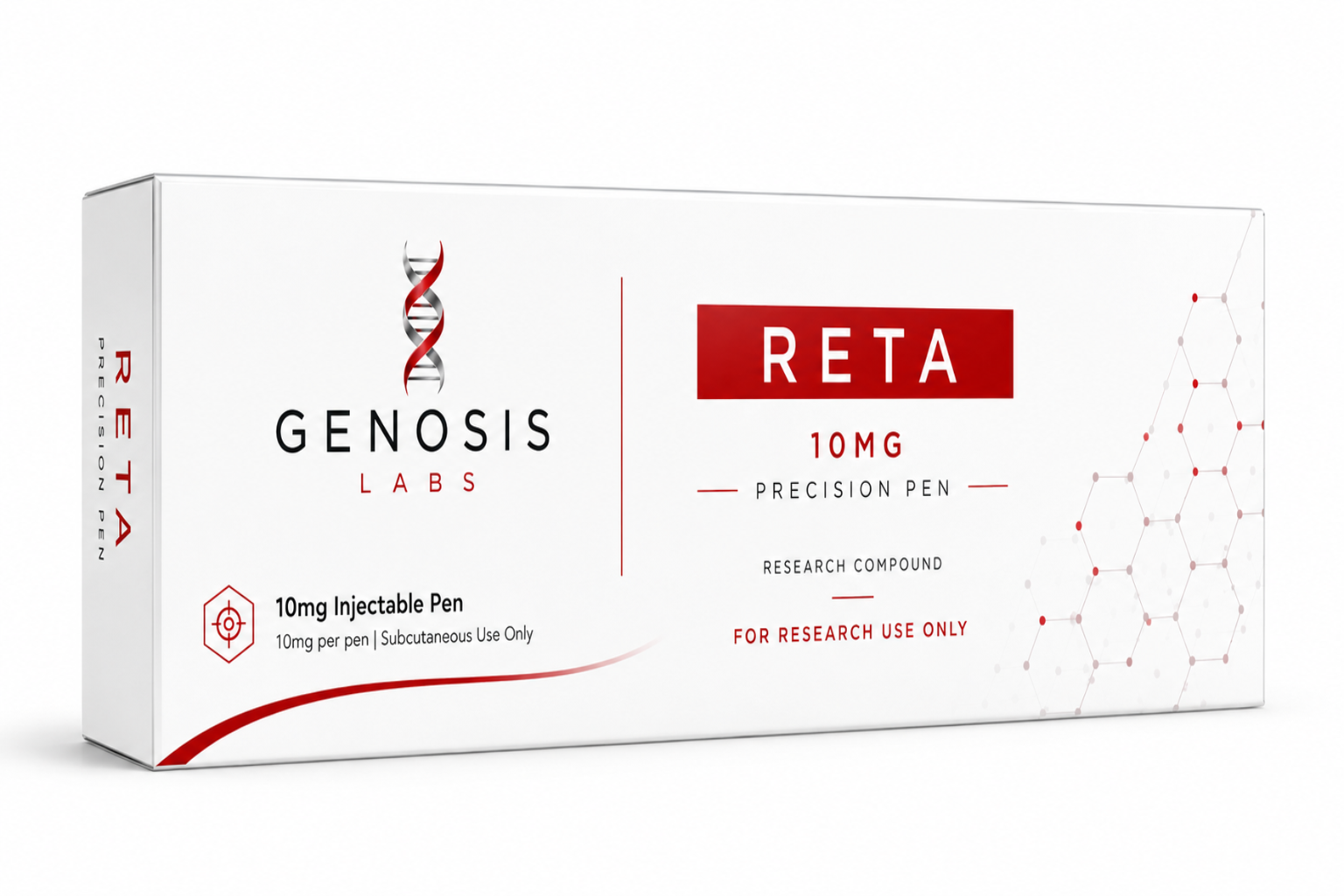 Reta 10mg Pen research peptide pre-filled pen by GENOSIS Labs