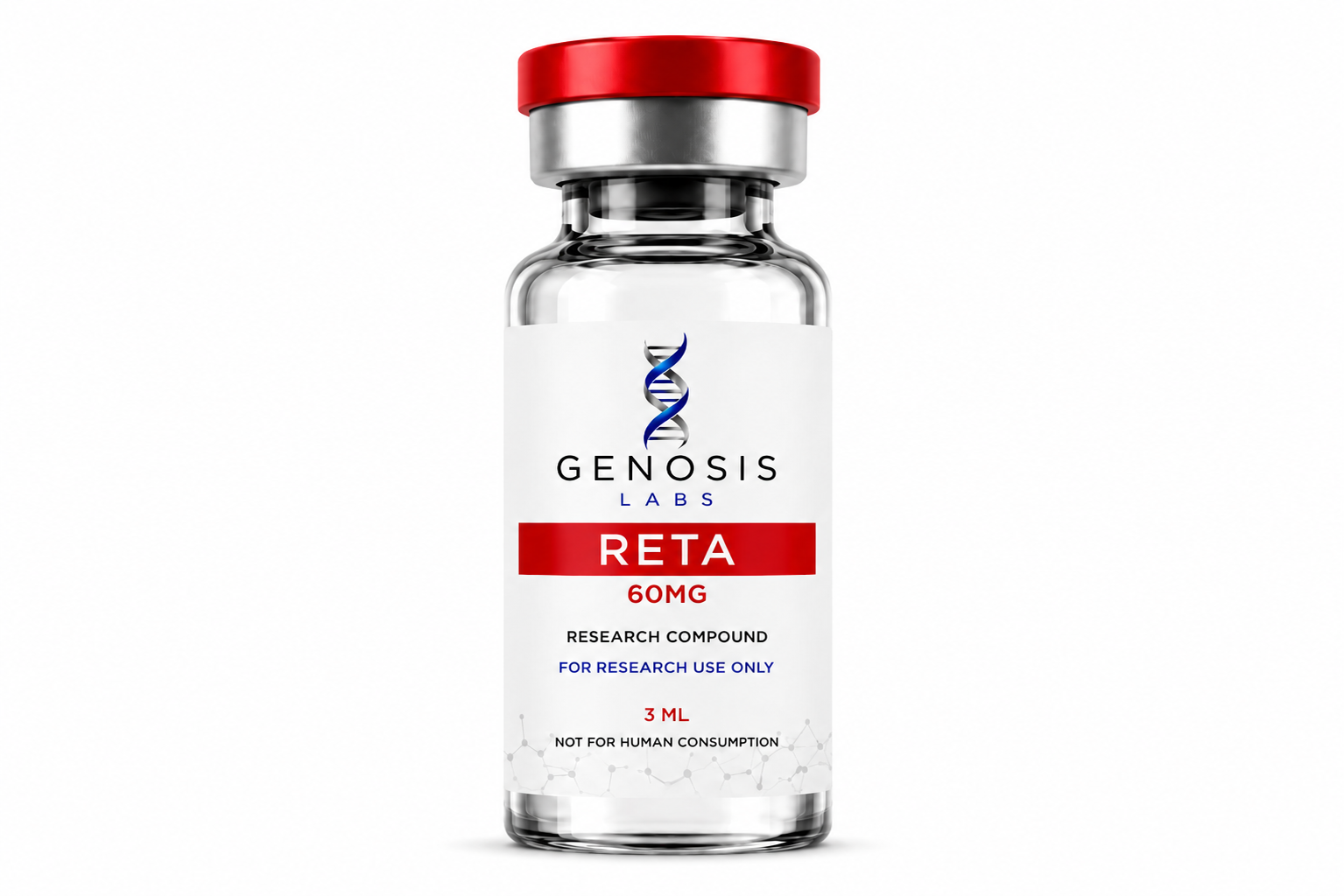 Reta 60mg Vial research peptide by GENOSIS Labs